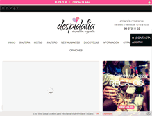 Tablet Screenshot of despedidasdesolterabarcelona.net